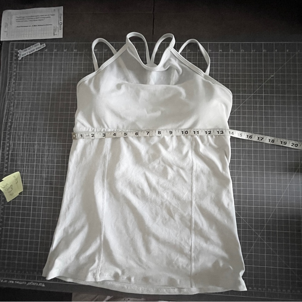 ZYIA Active White Tank Top body con XL